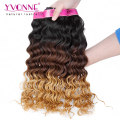 Weave peruano do cabelo humano da onda profunda da cor de Ombre do produto novo Weave